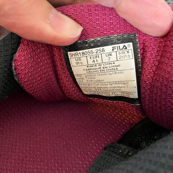 Fila Womens  5HR18055-258 Gray Running Shoes Sneakers Size 9.5 - Picture 7 of 9